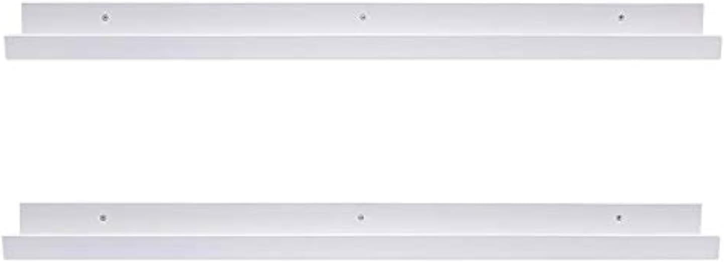 AZSKY Rustic Wood Floating Shelves for Nursery Books Long Wall Bookshelf Photo Picture Ledge Shelf with Lip Wall Shelf for Kids Bedroom Bathroom Living Room Office Frames 36 Inches Set of 2