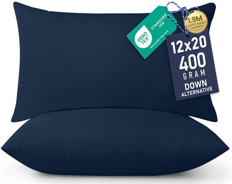 Utopia Bedding 18x18 Pillow Inserts, Set of 2, White – Indoor Decorative Throw Pillows for Bed, Sofa & Couch – Soft, Supportive & Fluffy Cushion Inserts