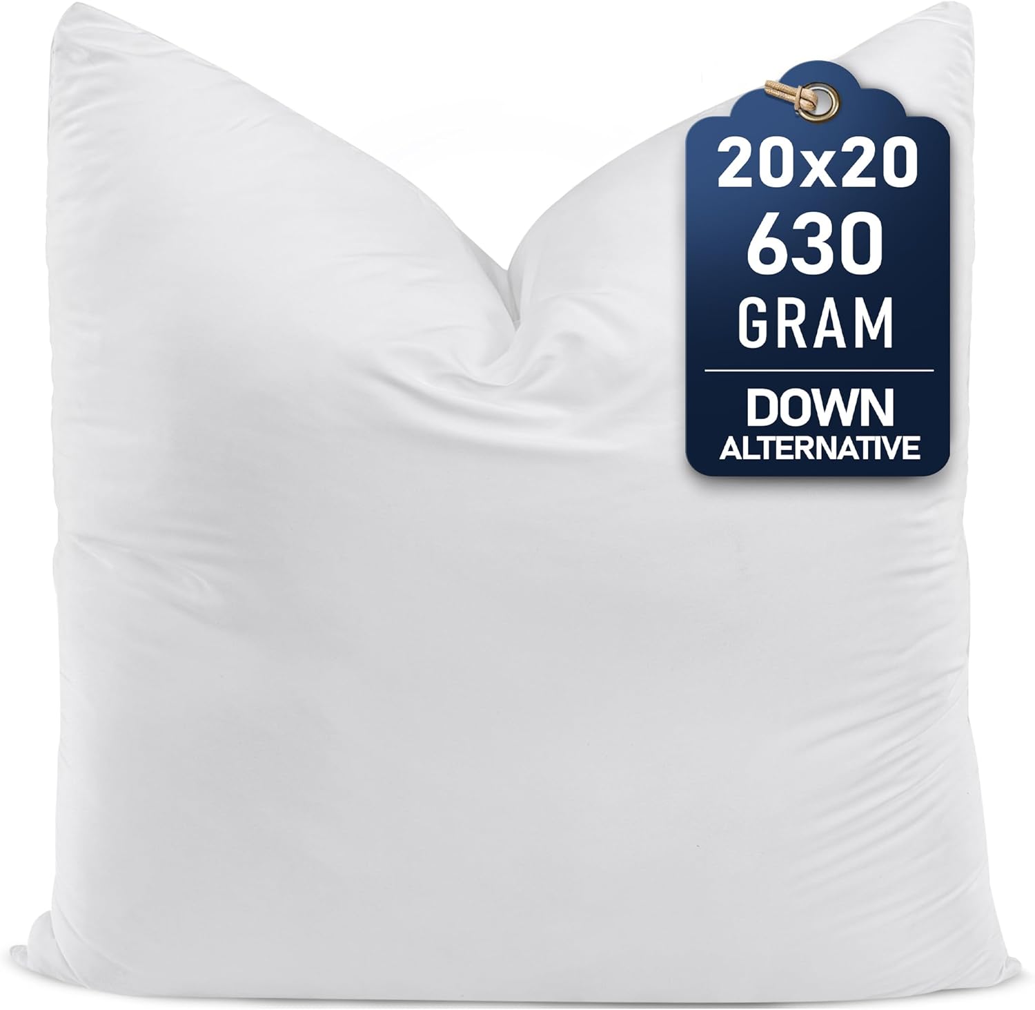 Utopia Bedding Throw Pillows (Set of 4, White) – 18 x 18 Inches Down Alternative Pillows for Bed, Sofa, and Couch - Fluffy Decorative Stuffer Pillow for Indoors & Outdoors