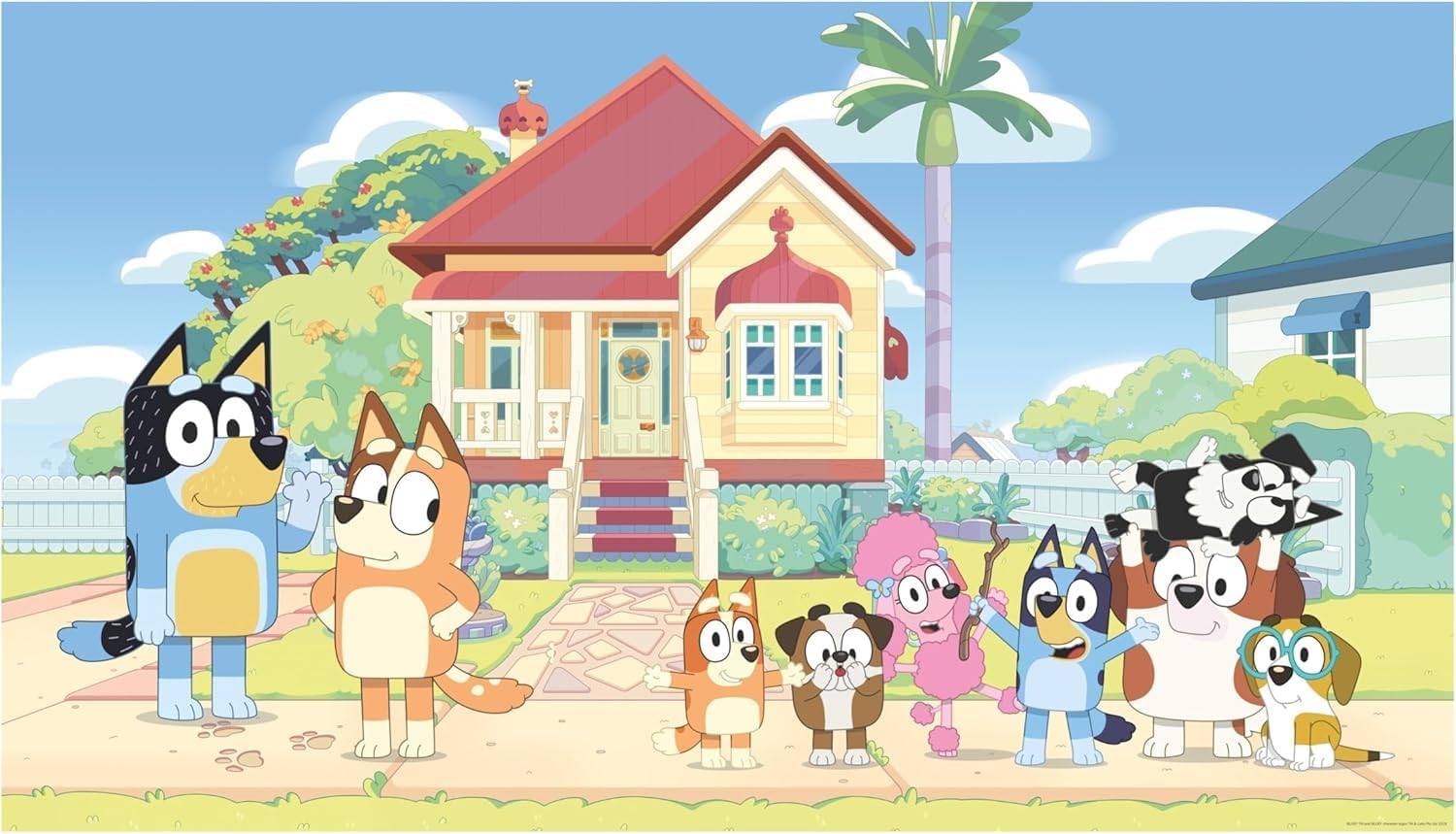 RoomMates Bluey Family and Friends Peel and Stick Wall Decals, RMK5457SCS