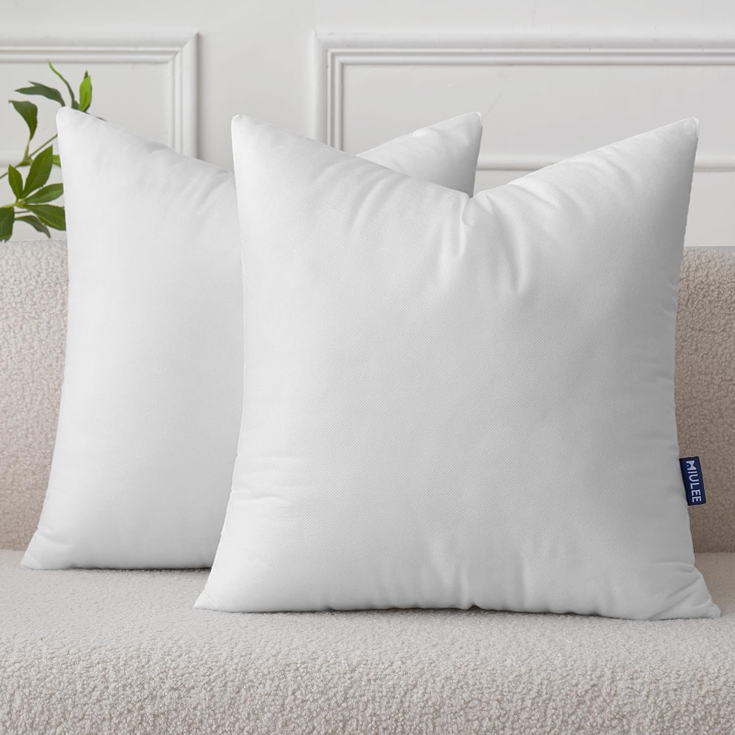 MIULEE Pillow Insert 12x20 Inch, Decorative Rectangle Throw Pillow Insert, Premium Fluffy Pillow Forms Stuffer for Sofa Couch Living Room