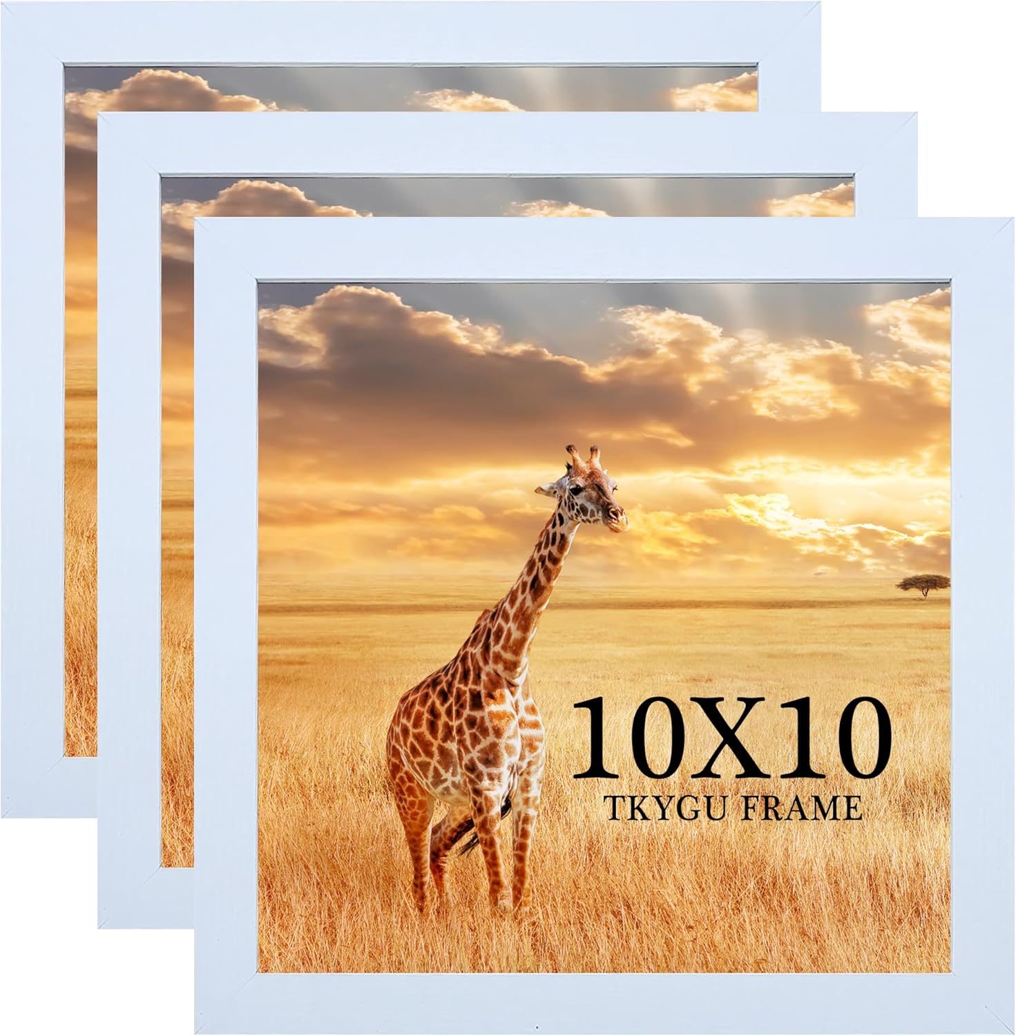 11x15 Picture Frame Set of 3,Wooden Frame 11x15 Wall Gallery Poster Photo frame Black with Durable Shatter Resistant Plexiglass for Wall Mounting Family -friend- wedding best gift