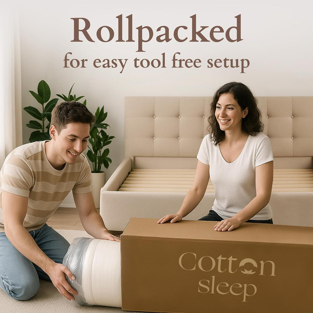 11" 100% GOTS Organic Cotton, Wool & GOLS Latex Mattress | Pocketed Coils | Bed in a Box | Fiberglass & Toxin Free | Made in USA | If It’s Not 100%, It’s a NO | Full