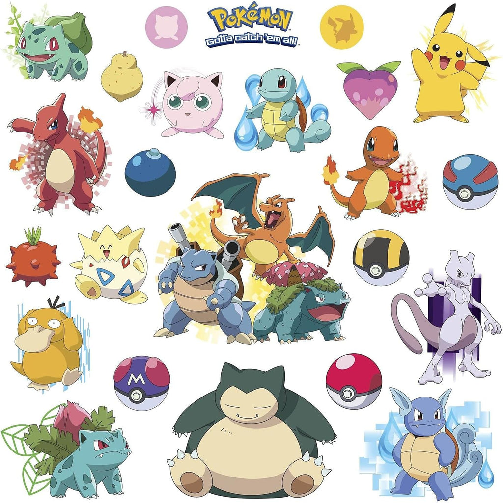 RoomMates RMK2535SCS Pokemon Iconic Peel and Stick Wall Decals
