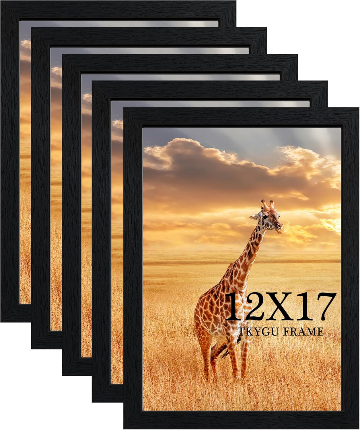 11x15 Picture Frame Set of 3,Wooden Frame 11x15 Wall Gallery Poster Photo frame Black with Durable Shatter Resistant Plexiglass for Wall Mounting Family -friend- wedding best gift