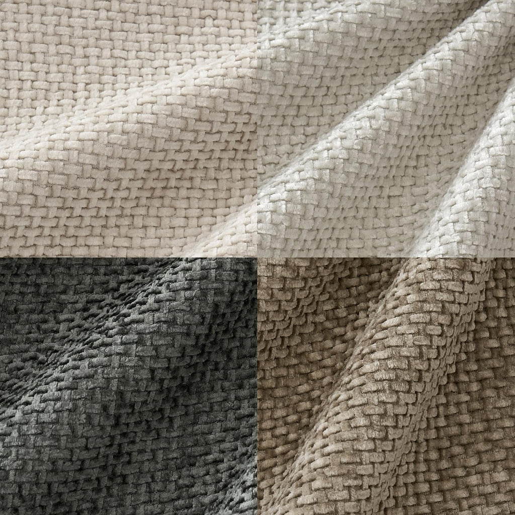 MIULEE Pack of 4 Couch Throw Pillow Covers 18x18 Inch Neutral Soft Decorative Chenille Pillow Covers Farmhouse Boho Cushion Covers for Mid Century Modern Spring Home Decor Sofa Bedroom Living Room